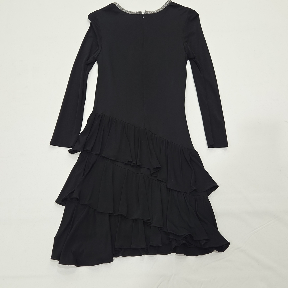 Shoshanna Midnight Tiered Drop Waist Dress Size 12 - Picture 9 of 9